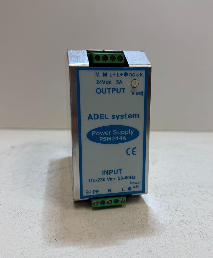 Used ADEL Systems PSM244A DIN Rail Power Supply 24VDC 5A 120W