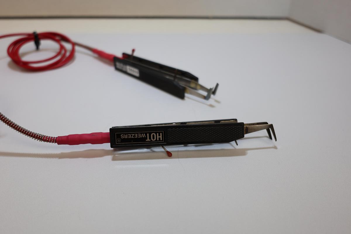 Used Meisei Corp Model 4A Soldering/Desoldering Tweezers Lot of 2 Used