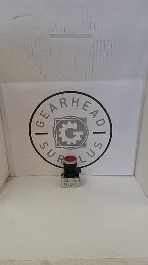 Used Red Push Button W/ BACO 23E01 Contact Blocks GHB3