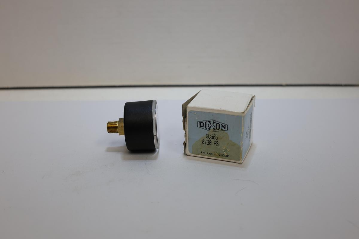 Dixon GC605 Pressure Gauge 0-30 PSI Made in USA NOS Industrial Gauge