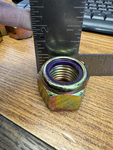1"-8 Nylon Insert Lock Nuts Grade A (8) Steel Zinc GHGC-D18