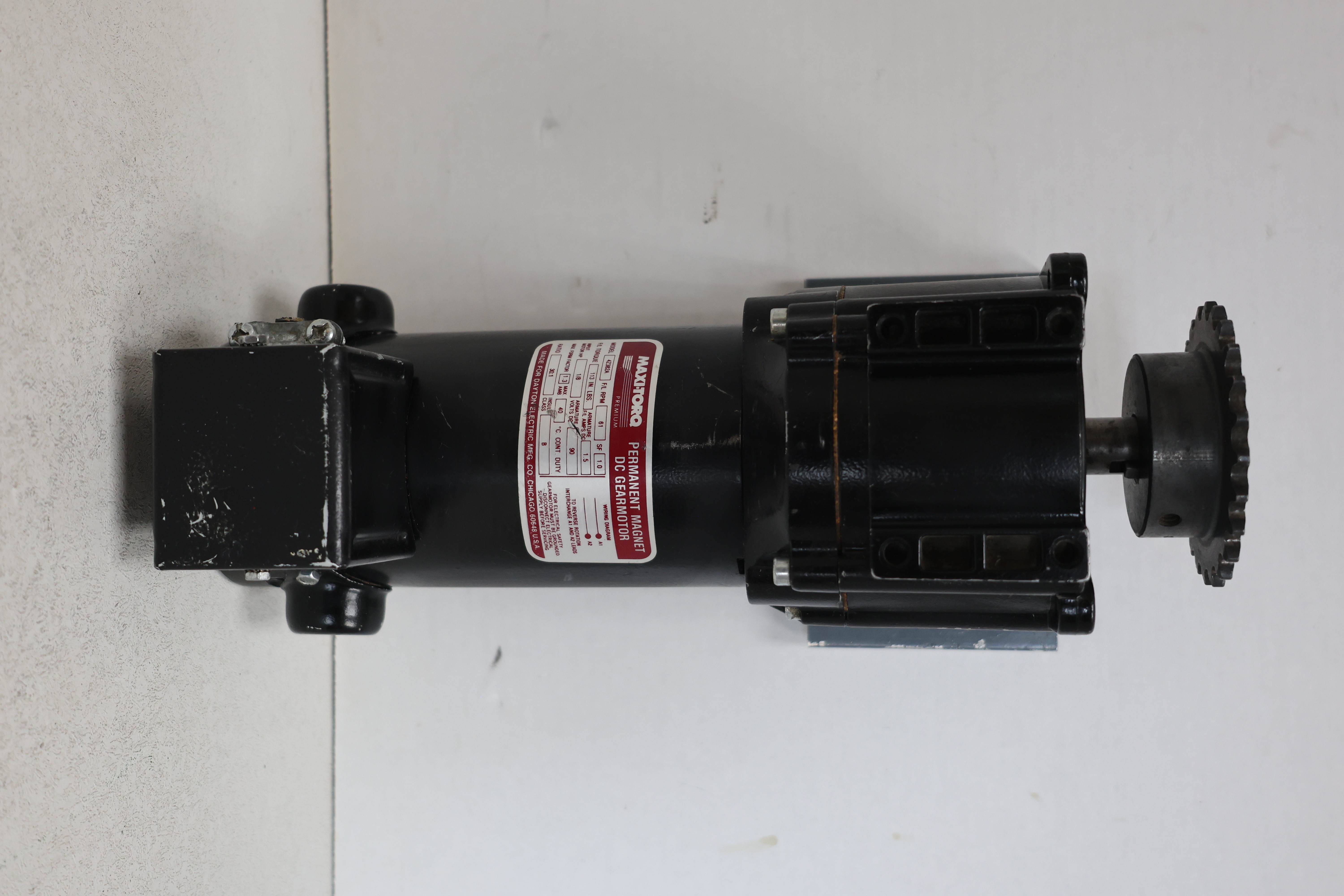 Used Maxi-Torq Permanent Magnet Gear Motor 4Z362A GHA-14