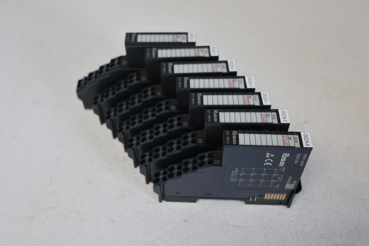 Used (Lot of 7) Osai PM021-1BF00 8 channel– Digital Input Module GHC-16