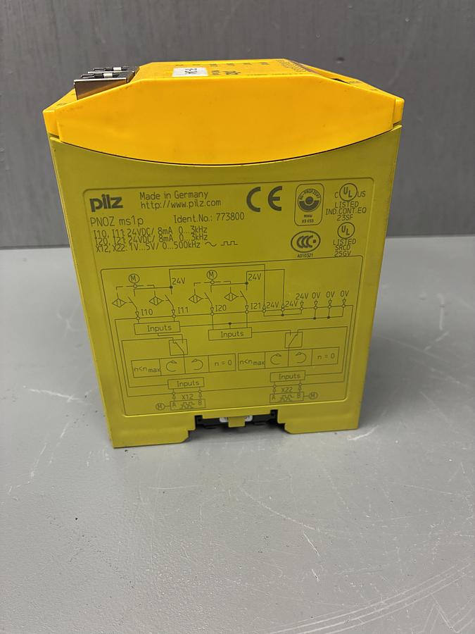 Used PILZ PNOZ MS1P 773800 Safety Relay Module – 24VDC, PNOZmulti Expansion Module GHC-38