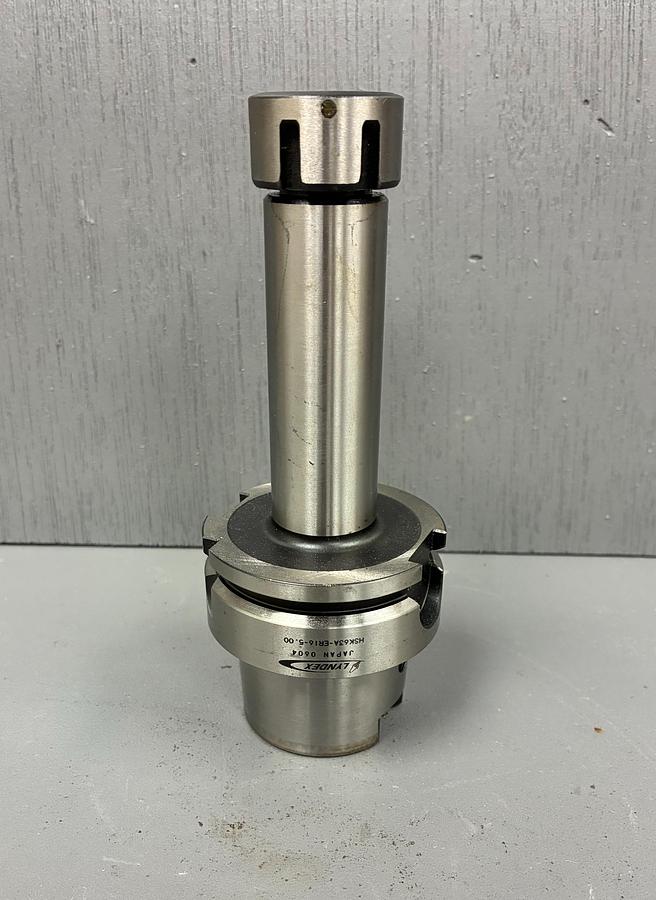 Used LYNDEX HSK63A-ER16-5.00 COLLET CHUCK TOOL HOLDER GHC-6