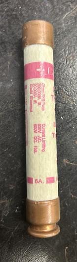 Used Lot of 3 Gould Shawmut TRS6R Dual Element Time Delay 6A 600VAC Fuse - GHB-63-D18