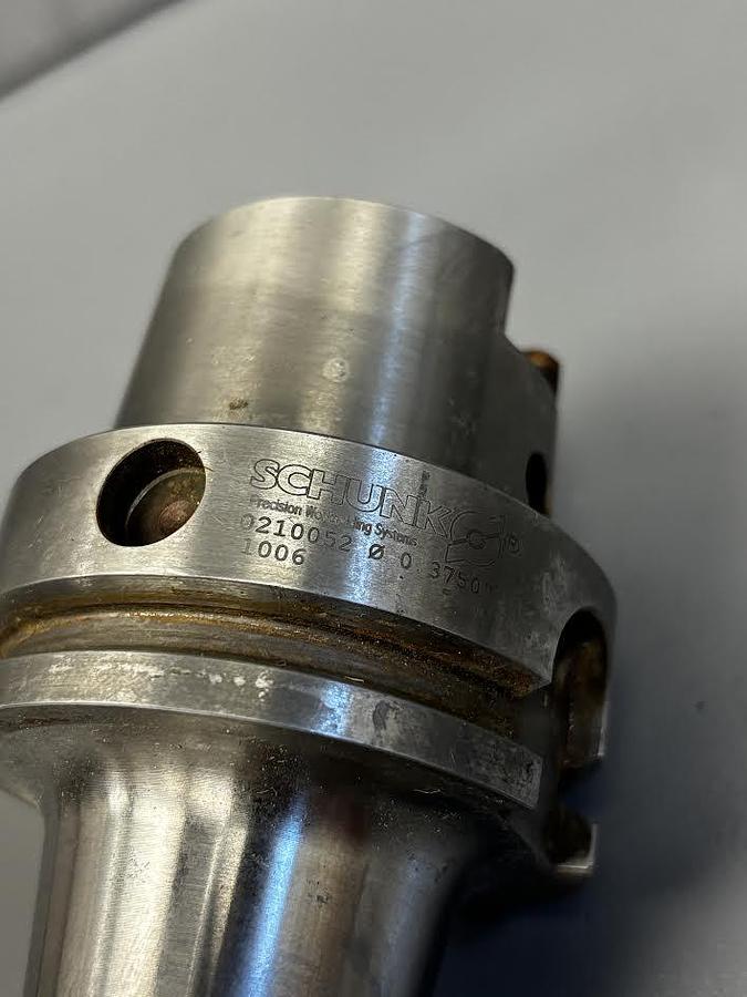 Used Schunk HSK63A Shrink Fit Toolholder 0210052 0.3750 1006 GSA152