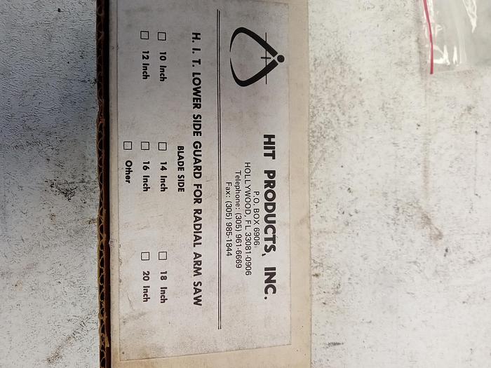 Used Lot of 2 H. I. T. Lower Side Guard for Radial Arm Saw GH118