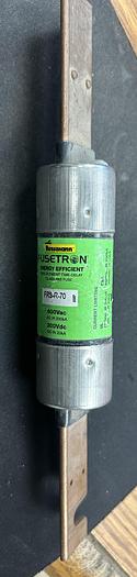 Used Bussmann Fusetron FRS-R-70 Dual Element Fuse 70A Class RK5 600VAC - GHB63-D13