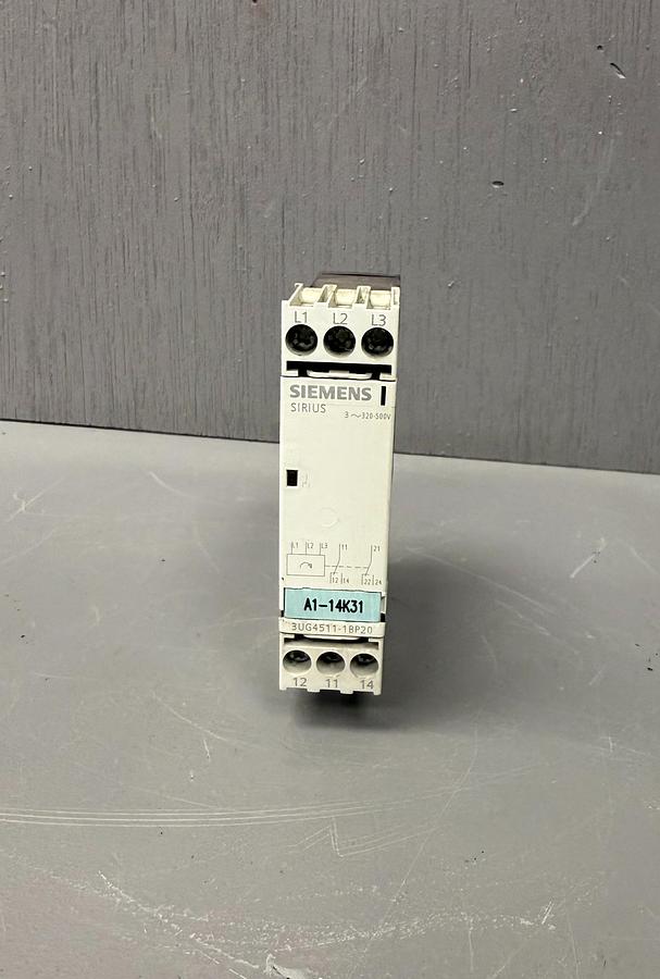 Used  Siemens 3UG4513‑1BR20 Phase Monitor Relay GHC-37