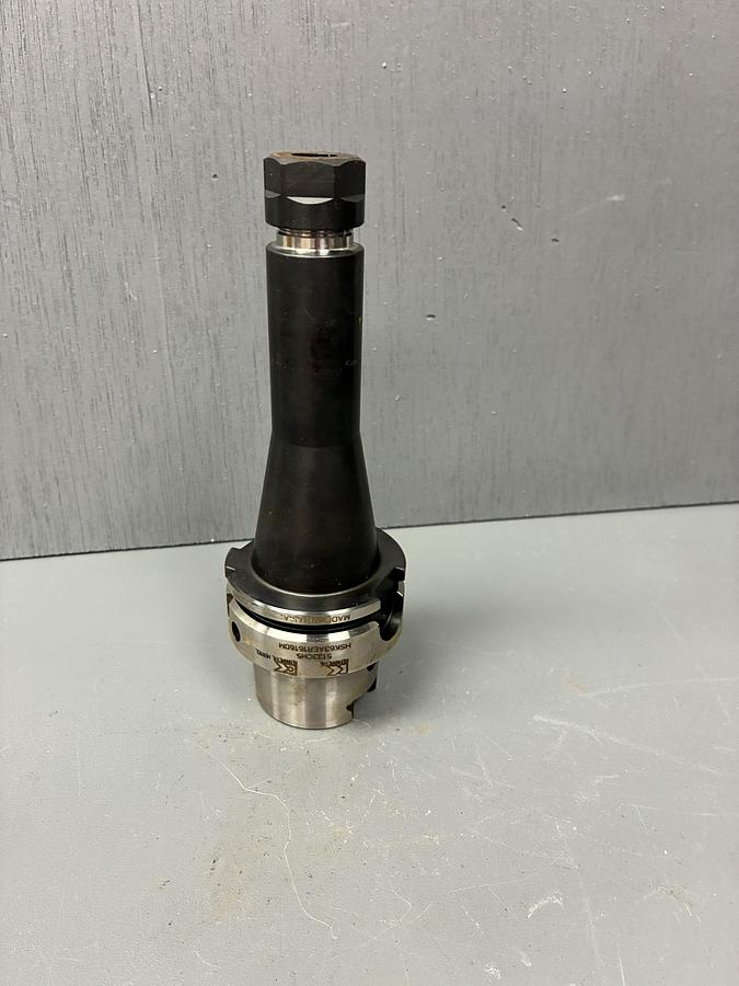 Used Kennametal HSK63AER16160M Precision Tool Holder - HSK63A ER16 Collet Chuck - 160mm GHC-17