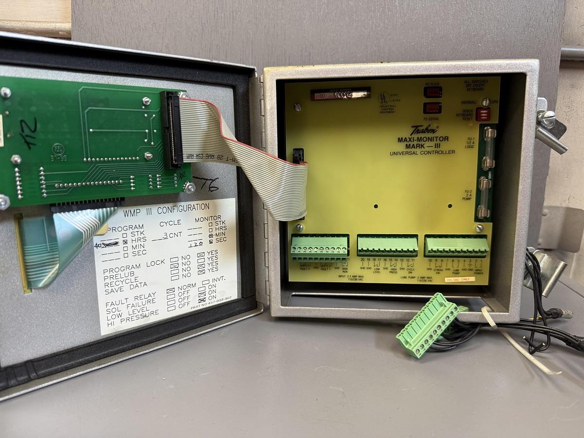Used Trabon Maxi-Monitor Mark-III Universal Controller 163-310-000 (115VAC) GHC-15