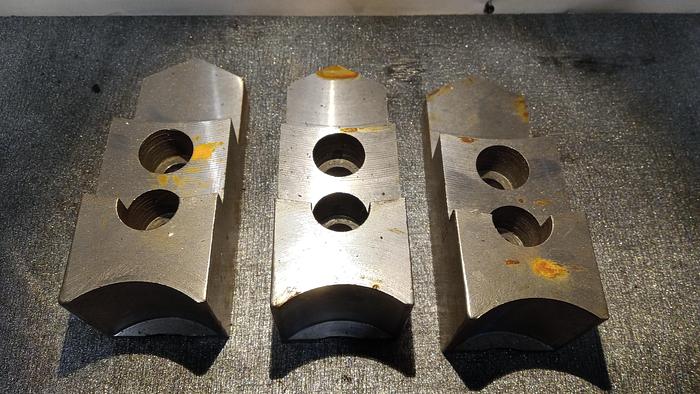 Used ALUMINUM SERRATED SOFT JAWS (set of 3)- GHA-30