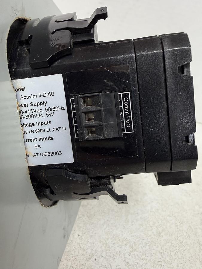 Used Acuvim II-D-60 Multifunction Power Meter w/ AXM-IO2-1- A GHA-92