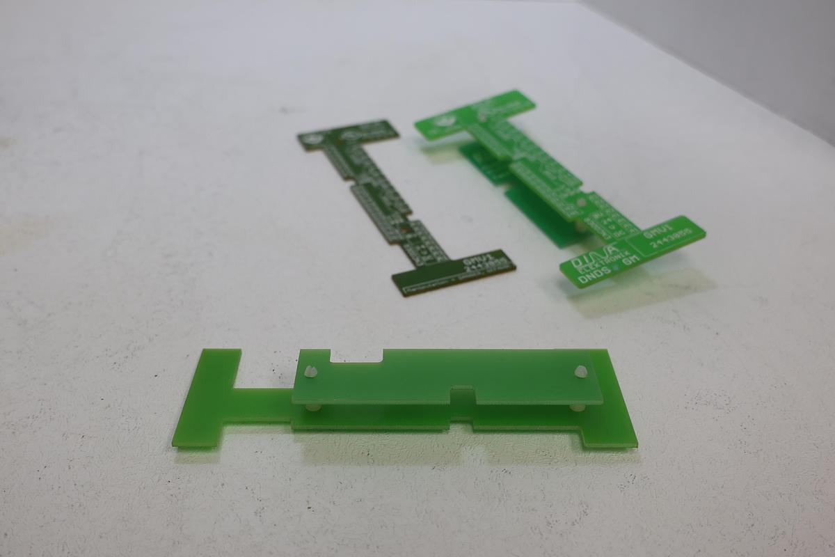 Used Dina Elektronik OEM Industrial Safety Label / Front Panel Decal P/N 2443855 Machine Sticker Lot of 3