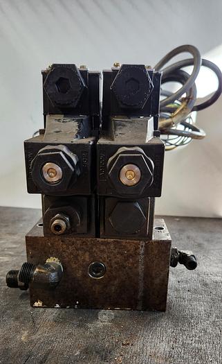 Used Daikin(2)Solenoid Controlled Valve K20-G02-2CA-20-E w/Throttle & Check Valve MT-02W-50 - GHA-158-C3