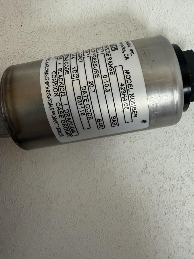 Used Barksdale Pressure Transducer 423H4-05