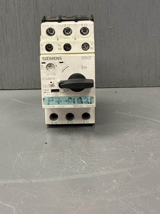 Used Siemens 3RV1021-1BA10 Motor Protection Circuit Breaker GHA-160