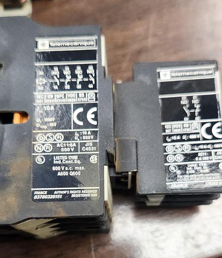 Used Telemecanique Contactor LA1DN11,CA3DN22,W/LA4DC1U Overload Relay GHA-98