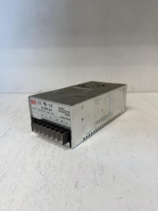 Used Mean Well S-240-24 Switching Power Supply 24VDC GHA-180