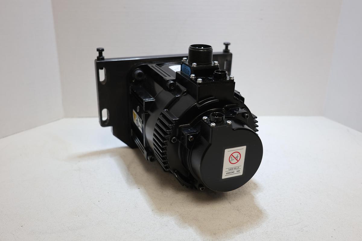 Used Yaskawa SGMGV-13ADA6H AC Servo Motor 1.3kW 400V w/ Timing Pulley Used