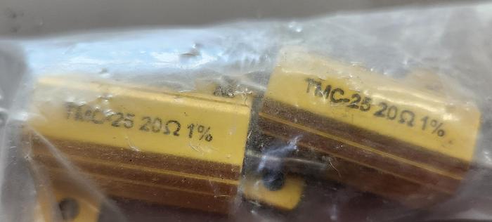 TMC 25-20-ND RES CHAS MNT 20 OHM 1% 25W (LOT OF 2)-GHGC-D7
