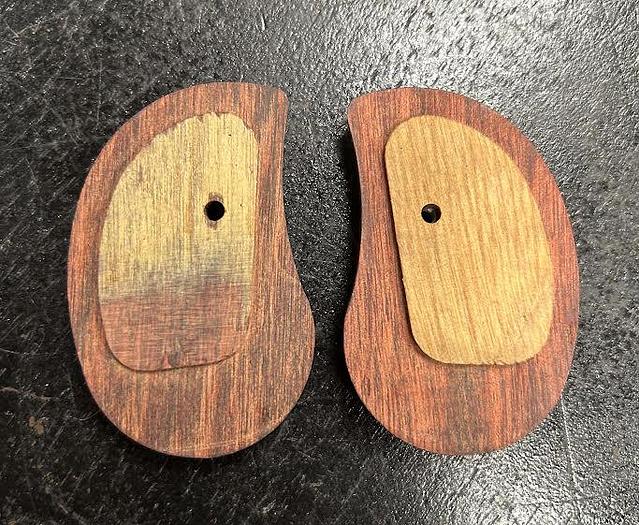 Used Cobra Arms Custom Grips -Rosewood, Large with Thumb Edge - GHC-11