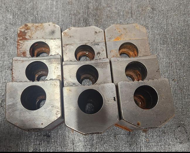 Used HURON KT12R12S, Serrated Soft Jaw - Set of 3 - GHA-30