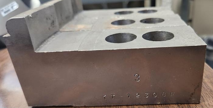Used KT-12308F Steel Soft Jaw for a 12" Chuck - 3 pc set - GHA-76