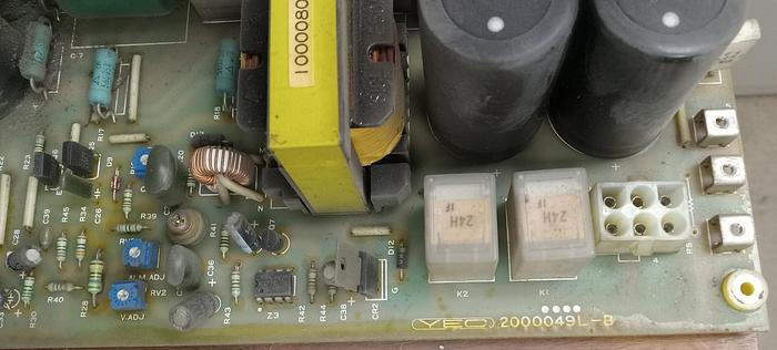 Parts Only Mitsubishi YEC #2000049L-B Power Supply Board - GHA-37