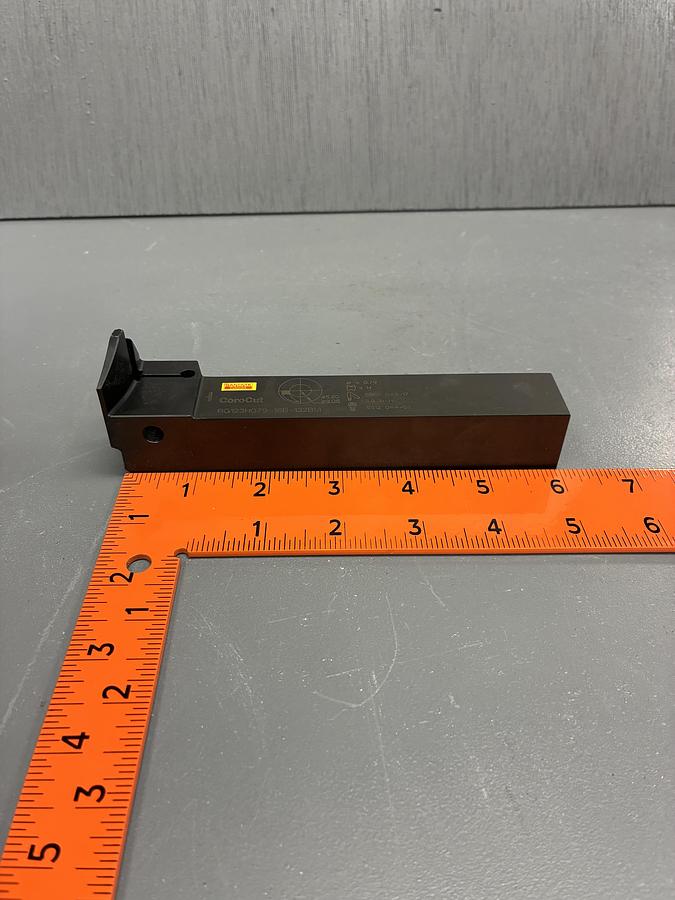 Used Sandvik Coromant RG123H079‑16B‑132BM Lathe Grooving / Face Grooving Tool Holder 6" GHC9