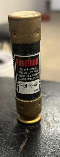 Used Lot of 10 Bussmann Fusetron FRN-R-40 40A Energy Efficient Time Delay RK5 FRNR40 - GHA-63-D21