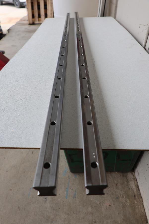 Used Bosch Rexroth Linear Guide Rail 51.5" x 1" Precision CNC Machine Rail Used