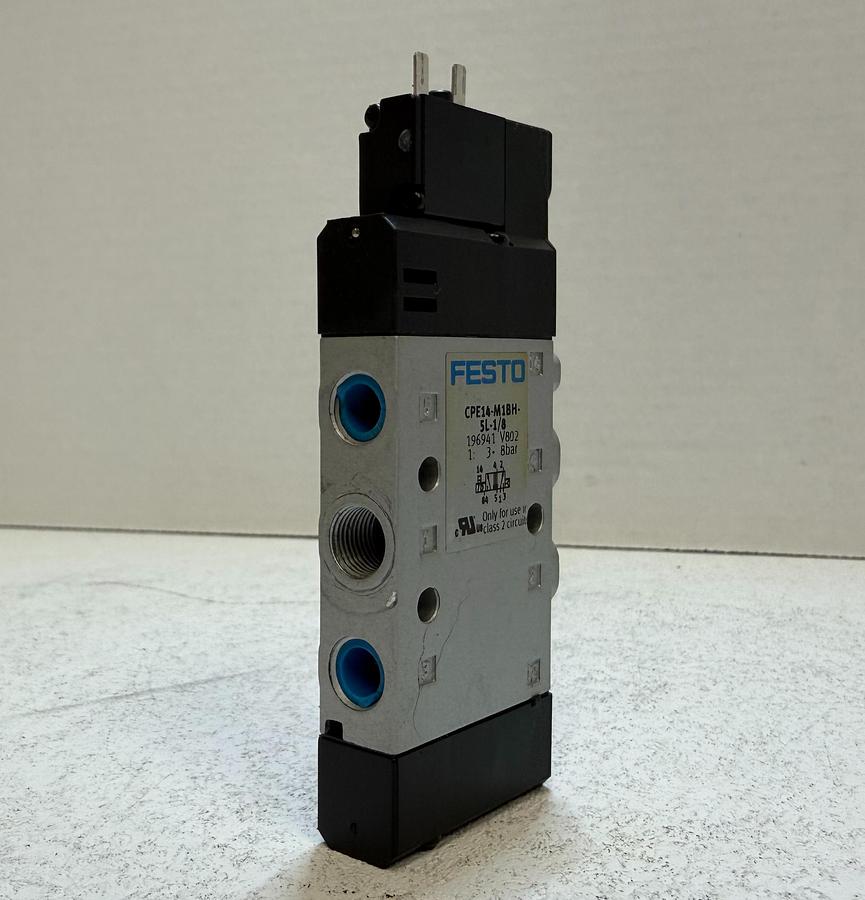 Used Festo CPE14-M1BH-5L-1/8 Pneumatic Solenoid Valve 24VDC G1/8 5/2-Way