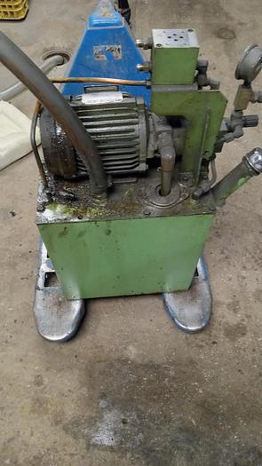 Used 6.5 Gallon Hydraulic Tank W/ CML Variable Vane Pump & Tatung Co 3Ph Induction Motor GH0-0