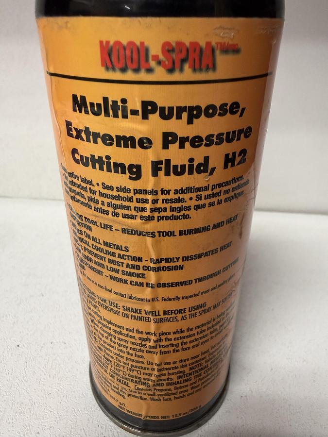 Used Kool-Spra Multi-Purpose, Extreme Pressure Cutting Fluid, H2 GHA-8