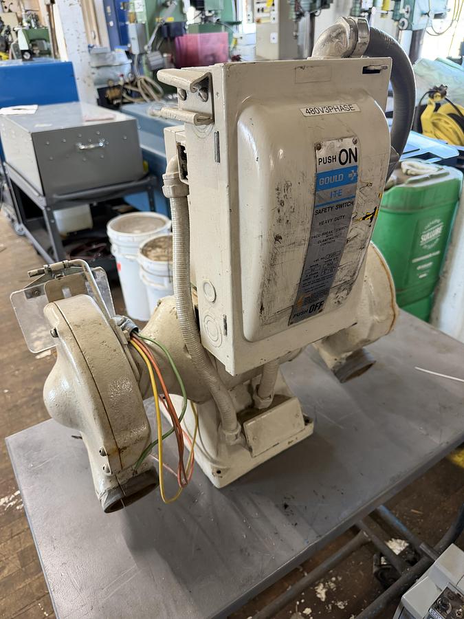 Used Baldor 8123wD 460V 3 Phase Bench Grinder/Buffer