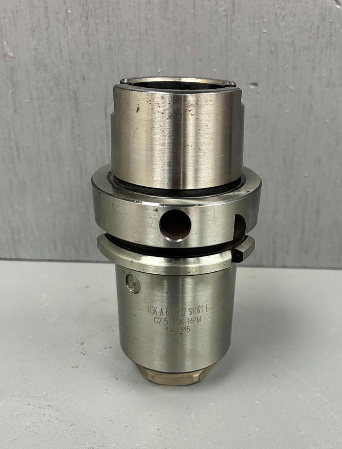 Used HSK A63 ER 32 SHORT E G2.5 20K RPM Collet Chuck Tool Holder HSKA63 GHC-5