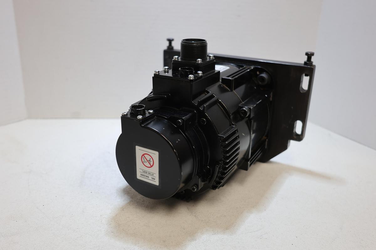 Used Yaskawa SGMGV-13ADA6H AC Servo Motor 1.3kW 400V w/ Timing Pulley Used