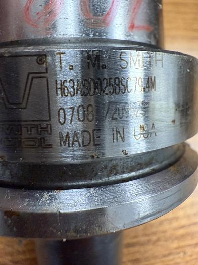 Used T.M. SMITH H63ASD025BSC79.4M SHRINK FIT TOOL HOLDER GHA-GS43