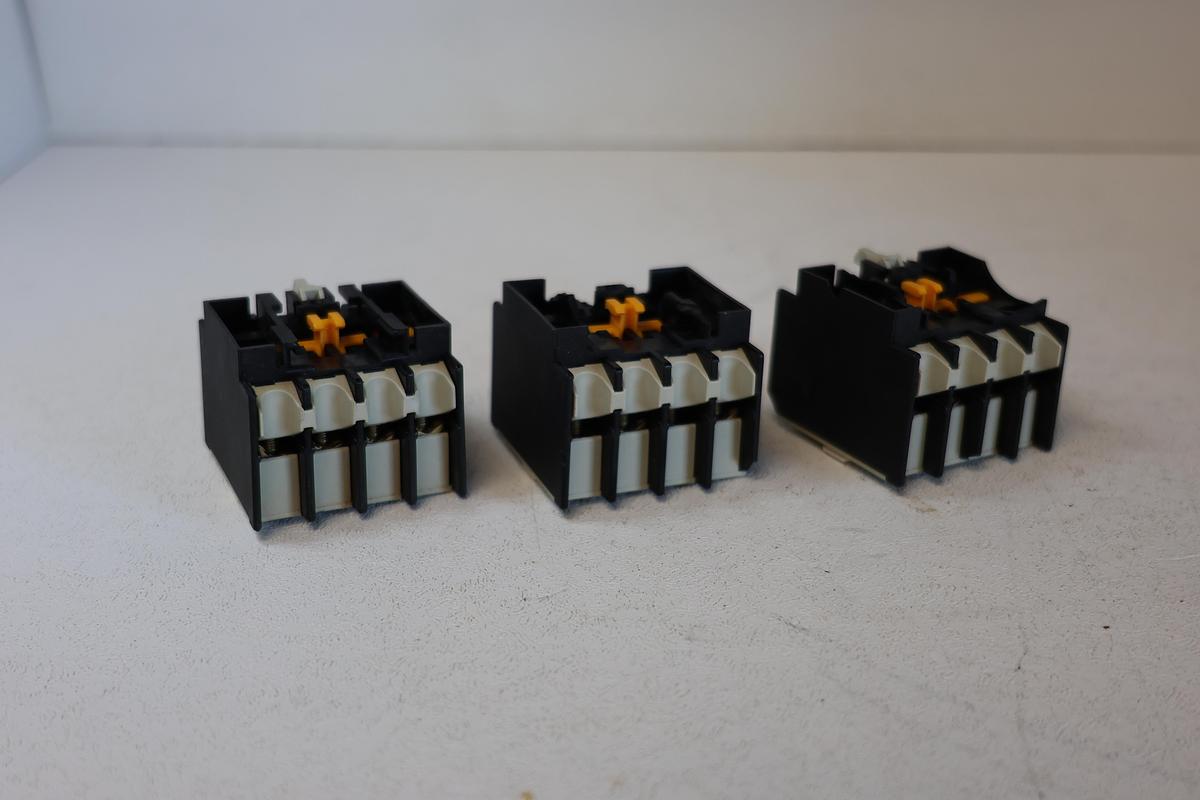 Used (lot of 3)Telemecanique LA1 DN04 Auxiliary Contact Block GHA-99