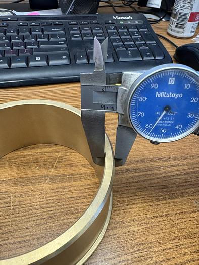 Used 841 Bronze Flanged Bearings 4" Shaft Dia GHA-137