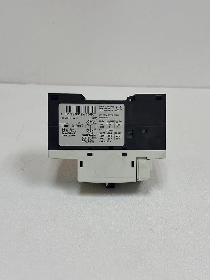 Used Siemens 3RV1011-1HA10 SIRIUS Motor Protection Circuit Breaker GHC-40