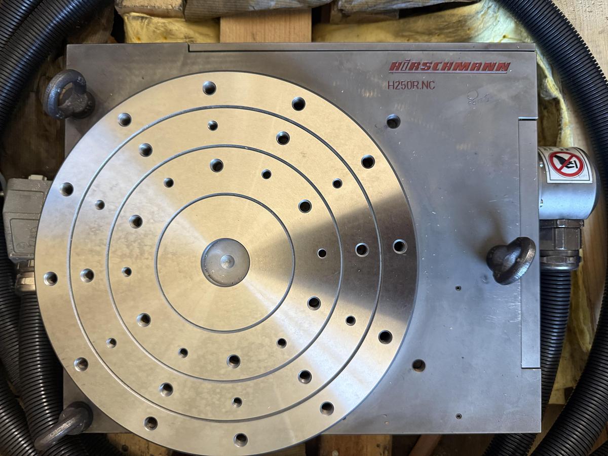 Used Hirschman H250R.NC Electric Rotary Indexing Table 9-3/4" 