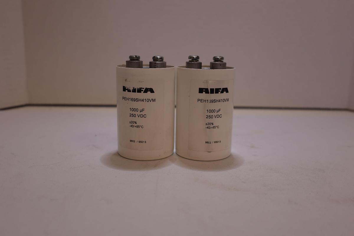 Used (Lot of 2) RIFA PEH1609SH410VM Capacitor 1000UF 250VDC 