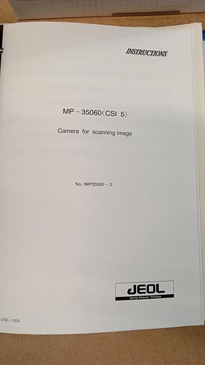 Used JEOL JSM-5410LV Scanning Microscope & Related Equipment (GH0-0)