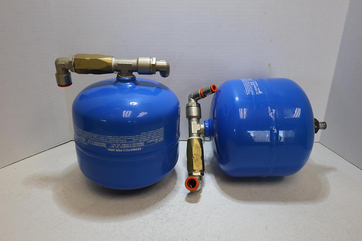 Used Rocco 2.5L Air Reservoir Tank w/ Pneumatic Fittings 11 Bar 2021 Italy Used