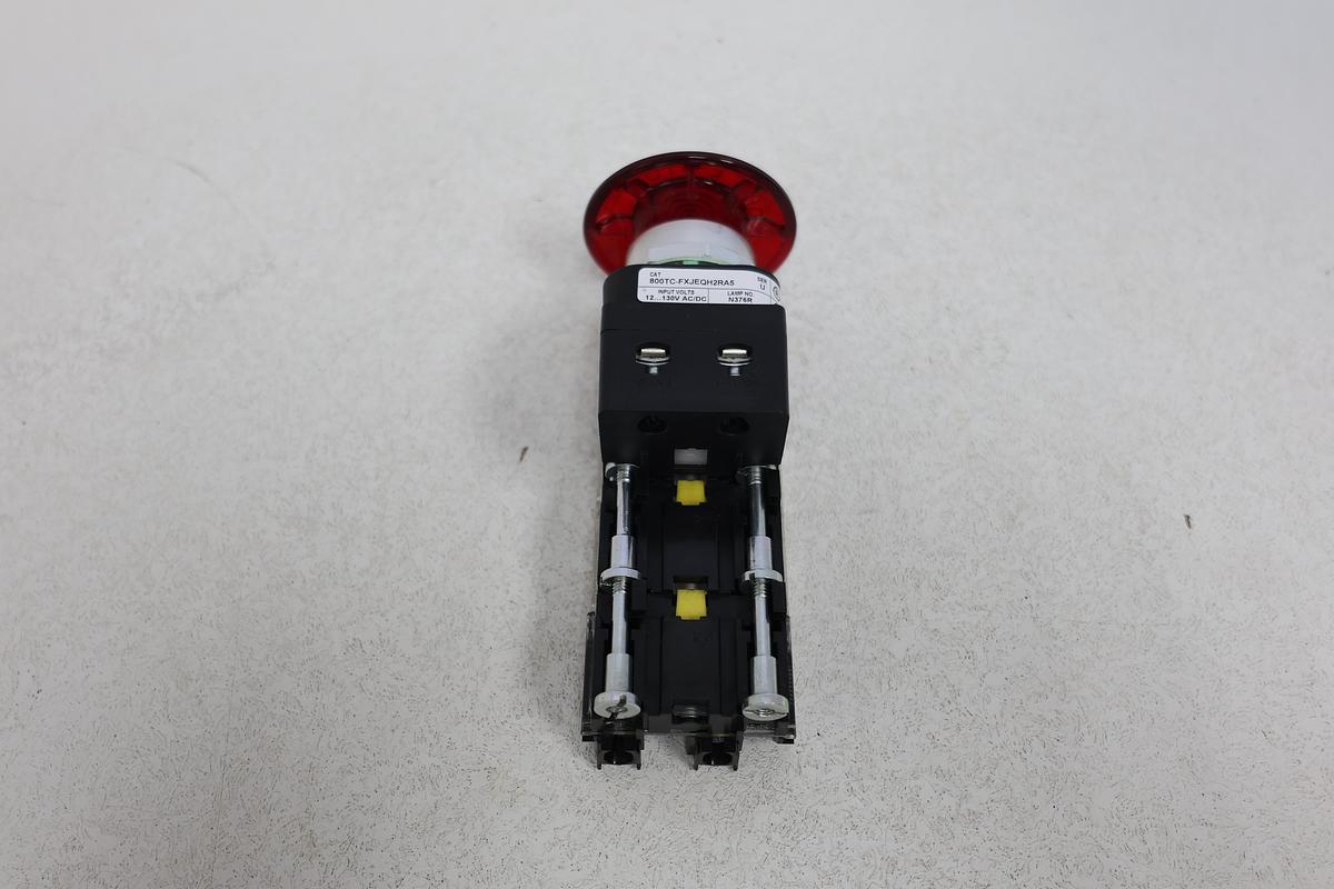 Used Allen Bradley 800TC-FXJQH2RA5 Red E-Stop Emergency Stop Pushbutton