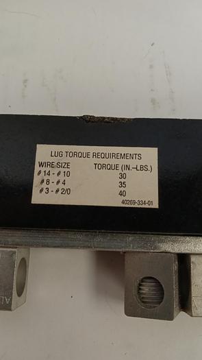 Used Square D H100SN Series C1 Neutral Assembly 100Amp GH503