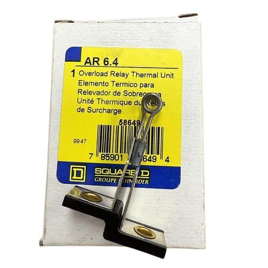 SQUARE D AR 6.4 OVERLOAD RELAY THERMAL UNIT GHA-153